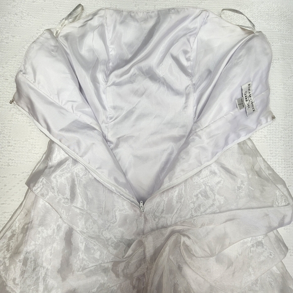 Gunne Sax Sleeveless Mini Ruffled Vintage Prom Dress Size 7 - Picture 9 of 14